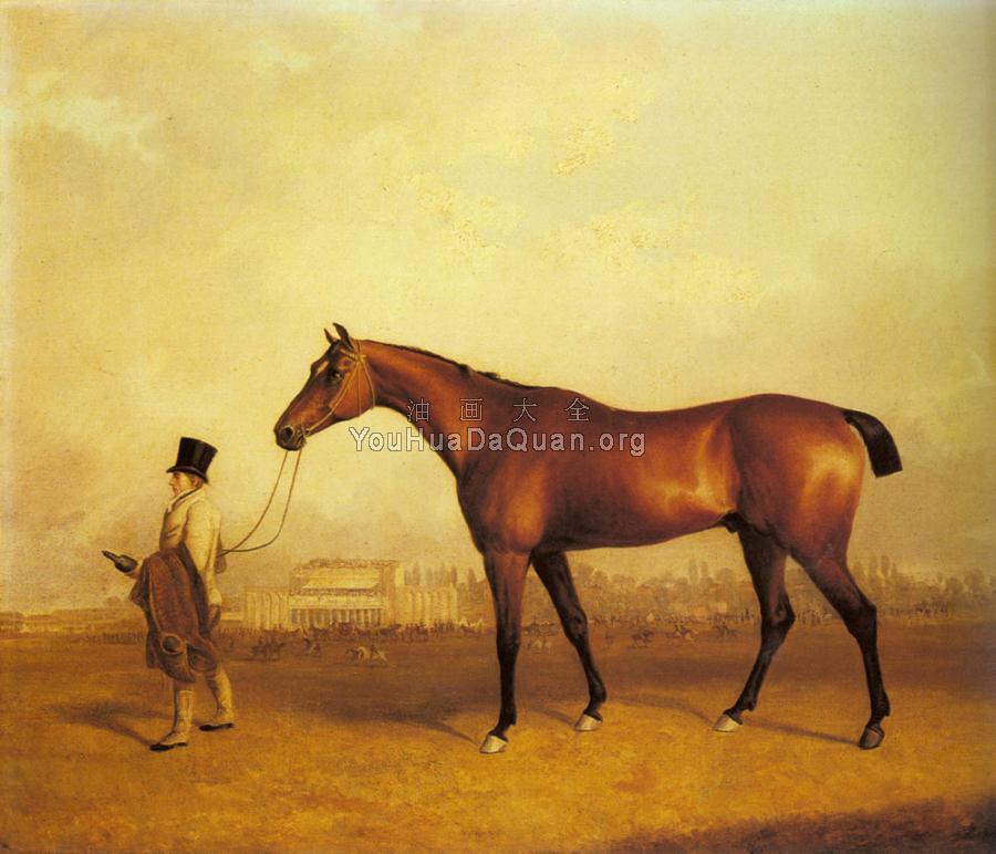 Emlius, Winter of the Derby, held by a Groom at Doncaster - 约翰·弗恩利